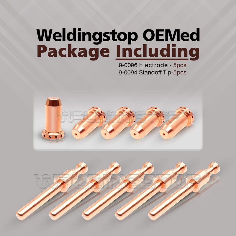 WeldingStop 9-0094 9-0096 SL40 Torch Plasma Electrode Tip fit Thermal Dynamics Cutmaster 42/12+ Plasma Cutter SL40 Plasma Torch Consumables 10pcs - Image 4